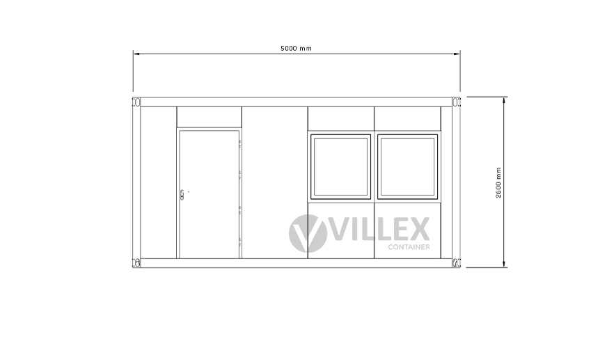 Bürocontainer-Villex-Medium-Cube-Nero-3.0-9 Bürocontainer Villex Medium Cube Nero 3.0