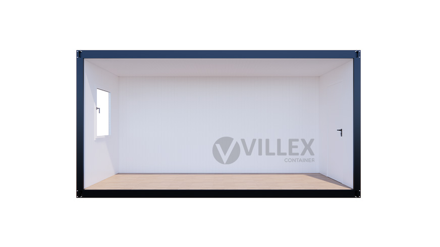 Bürocontainer Villex Medium Glas Cube Blanc 1.0