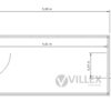 Bürocontainer Villex Medium Glas Cube Blanc 1.0