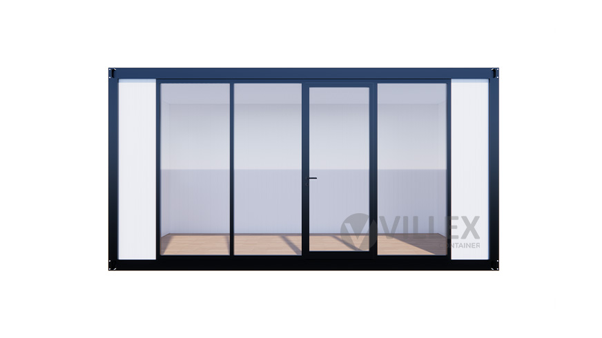 Bürocontainer Villex Medium Glas Cube Blanc 2.0