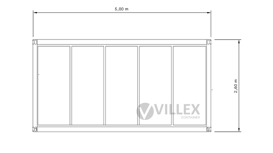 Villex Medium Glas Cube Nero 1.0