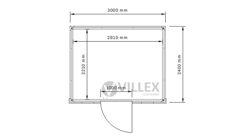 Villex Mikro Block-Line Black 1.0
