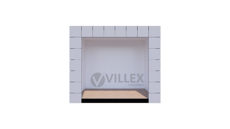 Bürocontainer-Villex-Mikro-Block-Line-Grey-1.0-7 Villex Mikro Block-Line Grey 1.0