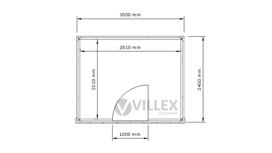 Bürocontainer-Villex-Mikro-Block-Line-Grey-1.0-8 Villex Mikro Block-Line Grey 1.0