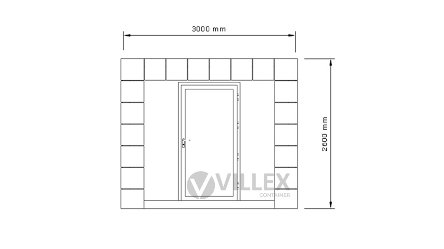 Bürocontainer-Villex-Mikro-Block-Line-Grey-1.0-9 Villex Mikro Block-Line Grey 1.0