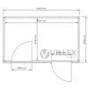 Villex Mini Block-Line Grey 1.0