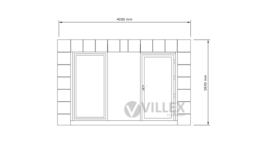 Villex Mini Block-Line Grey 1.0