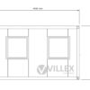 Villex Mini Cube Blanc 1.1