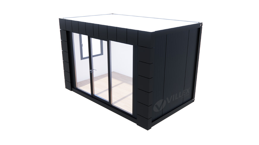 Bürocontainer-Villex-Mini-Glas-Block-Line-Black-3.0-10 Villex Mini Glas & Block-Line Black 3.0