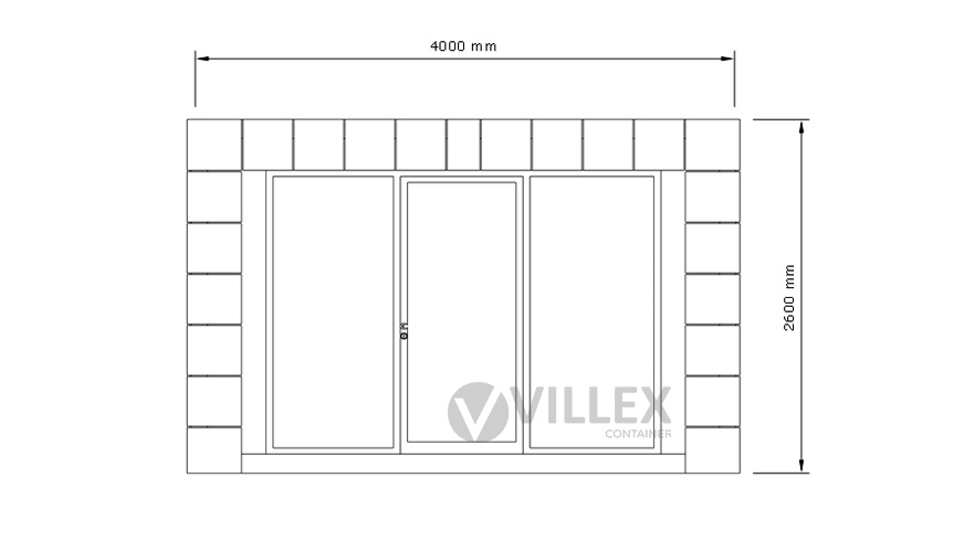 Bürocontainer-Villex-Mini-Glas-Block-Line-Black-3.0-9 Villex Mini Glas & Block-Line Black 3.0