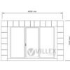 Villex Mini Glas & Block-Line Black 4.0