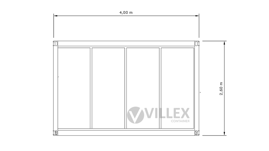Villex Mini Glas Cube Nero 1.0