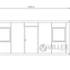 Bürocontainer Villex Big Cube Blanc 1.0