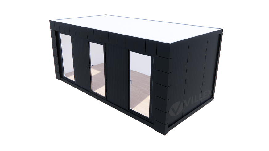 Bürocontainer Villex Big Cube Block Line Black 1.0