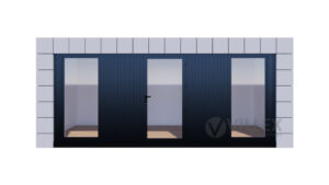 Bürocontainer Villex Big Cube Block Line Grey 1.0