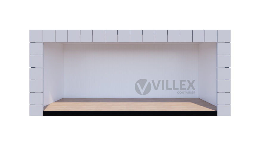 Bürocontainer Villex Big Cube Block Line Grey 1.0
