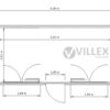 BürocontainerVillex Big Cube Long Doppio Nero 1.0