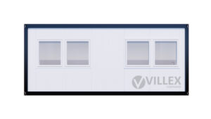 Bürocontainer Villex Big Cube Short Doppio Blanc 1.0