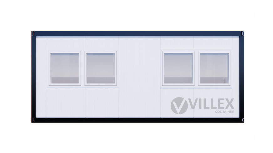 Bürocontainer Villex Big Cube Short Doppio Blanc 1.0