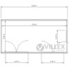Bürocontainer Villex Big Cube Short Doppio Blanc 1.0