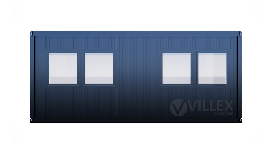 Bürocontainer Villex Big Cube Short Doppio Nero 1.0