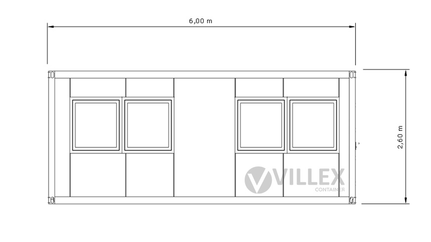 Bürocontainer-Villex-Big-Cube-Short-Doppio-Nero-1.0-9 Bürocontainer Villex Big Cube Short Doppio Nero 1.0