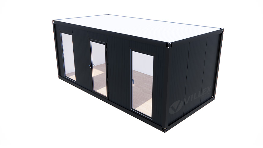 Bürocontainer Villex Big Cube Vertikal Nero 1.0