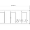 Bürocontainer Villex Big Cube Vertikal Nero 1.0