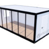 Bürocontainer Villex Big Glas Cube Blanc 1.0