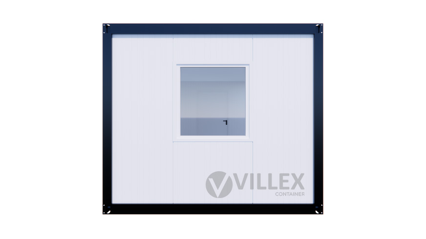 Bürocontainer Villex Big Glas Cube Blanc 1.0