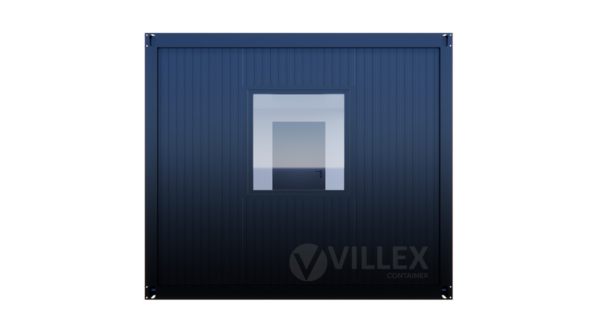 Bürocontainer Villex Big Glas Cube Nero 1.0