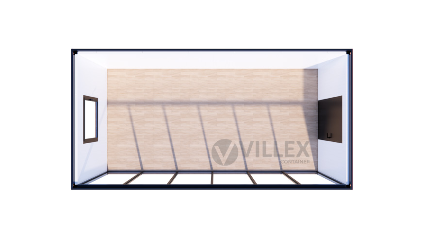 Bürocontainer Villex Big Glas Cube Nero 1.0