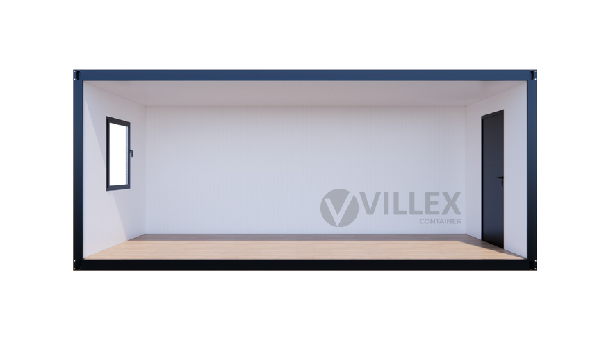 Bürocontainer Villex Big Glas Cube Nero 1.0