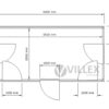 Bürocontainer Villex Big Plus Cube Nero 3.0