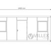 Bürocontainer Villex Big Plus Cube Nero 3.0