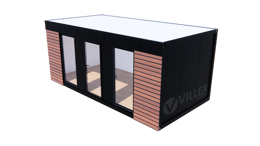 Bürocontainer Villex Big Wood Pavillon 1.0