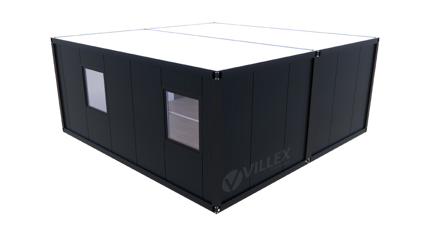 Bürocontainer Villex Doppio Big Cube Nero 2.0