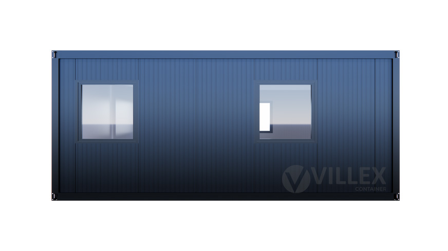 Bürocontainer Villex Doppio Big Cube Nero 2.0