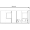 Bürocontainer Villex Doppio Big Cube Nero 2.0