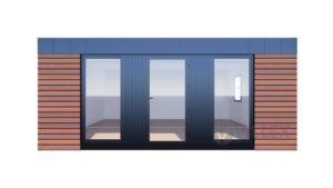 Bürocontainer Villex Doppio Big Wood Pavillon 1.0