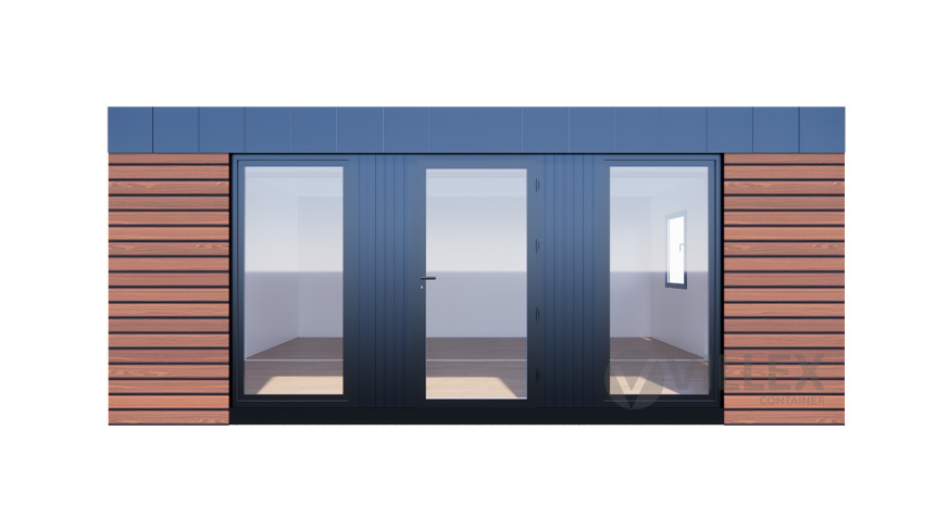 Bürocontainer Villex Doppio Big Wood Pavillon 1.0