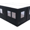 Bürocontainer Villex Doppio Standard Cube Doppio Fenster Nero 1.0