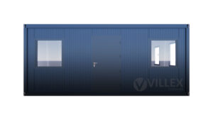 Bürocontainer Villex Doppio Standard Cube Nero 1.0