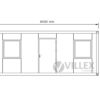 Bürocontainer Villex Doppio Standard Cube Nero 1.0