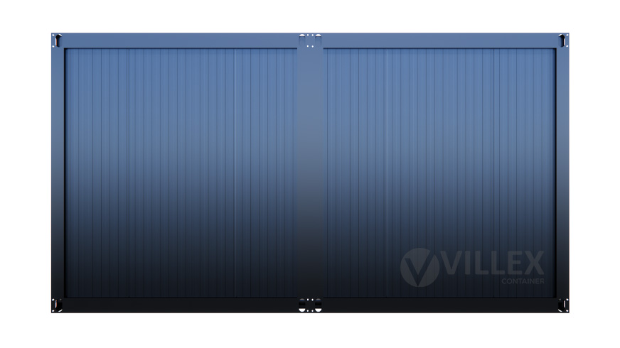 Bürocontainer Villex Doppio Standard Cube Nero 2.0