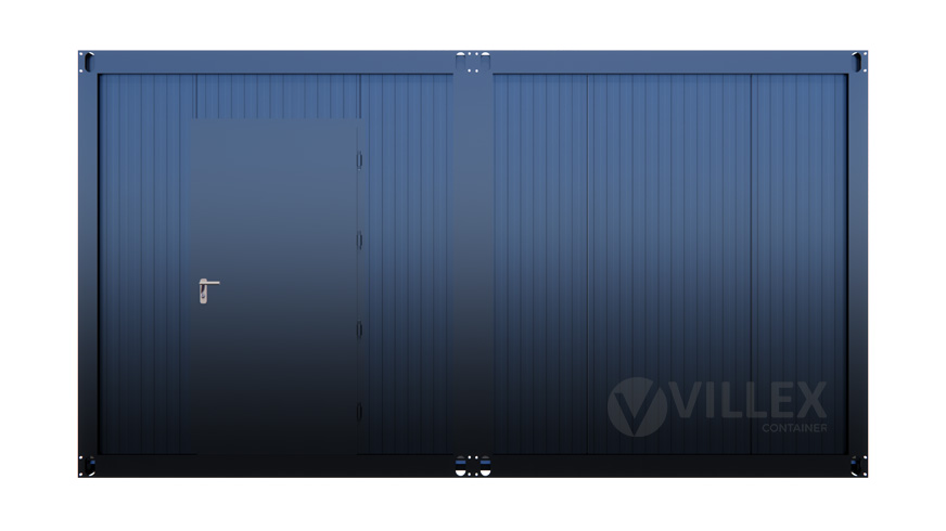 Bürocontainer Villex Doppio Standard Cube Nero 2.0