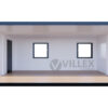 Bürocontainer Villex Doppio Standard Cube Nero 2.0