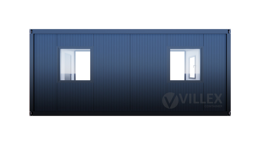 Bürocontainer-Villex-Doppio-Standard-Glas-Cube-Nero-1.0-3 Bürocontainer Villex Doppio Standard Glas Cube Nero 1.0
