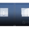 Bürocontainer-Villex-Doppio-Standard-Glas-Cube-Nero-1.0-4 Bürocontainer Villex Doppio Standard Glas Cube Nero 1.0
