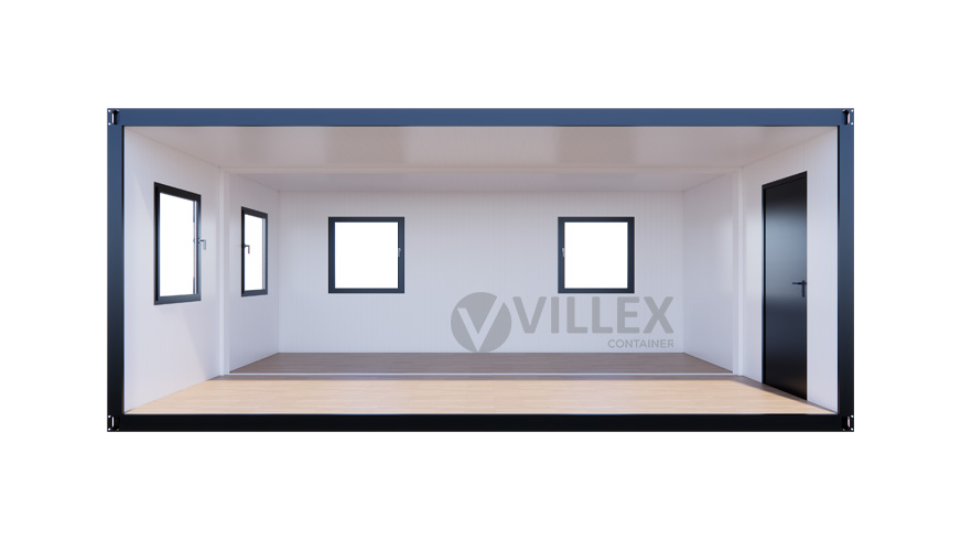 Bürocontainer-Villex-Doppio-Standard-Glas-Cube-Nero-1.0-7 Bürocontainer Villex Doppio Standard Glas Cube Nero 1.0